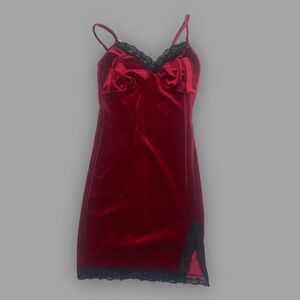 Red Velvet Dress